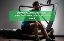 Mand sidder på et løbebånd og overvejer valg af det bedste løbebånd baseret på funktioner, behov og budget.