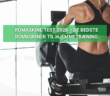 Kvinde iført sort sportstøj træner på en romaskine i et lyst fitnesslokale, set bagfra.